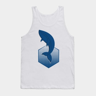 Whale in the Deep Blue Sea Tank Top